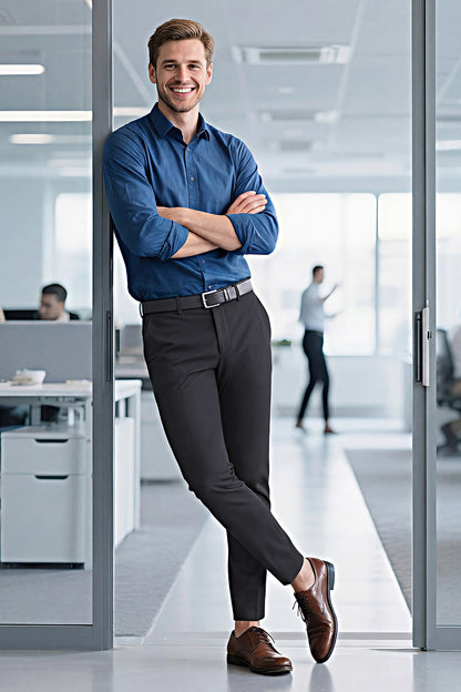 Pantalon extensible noir