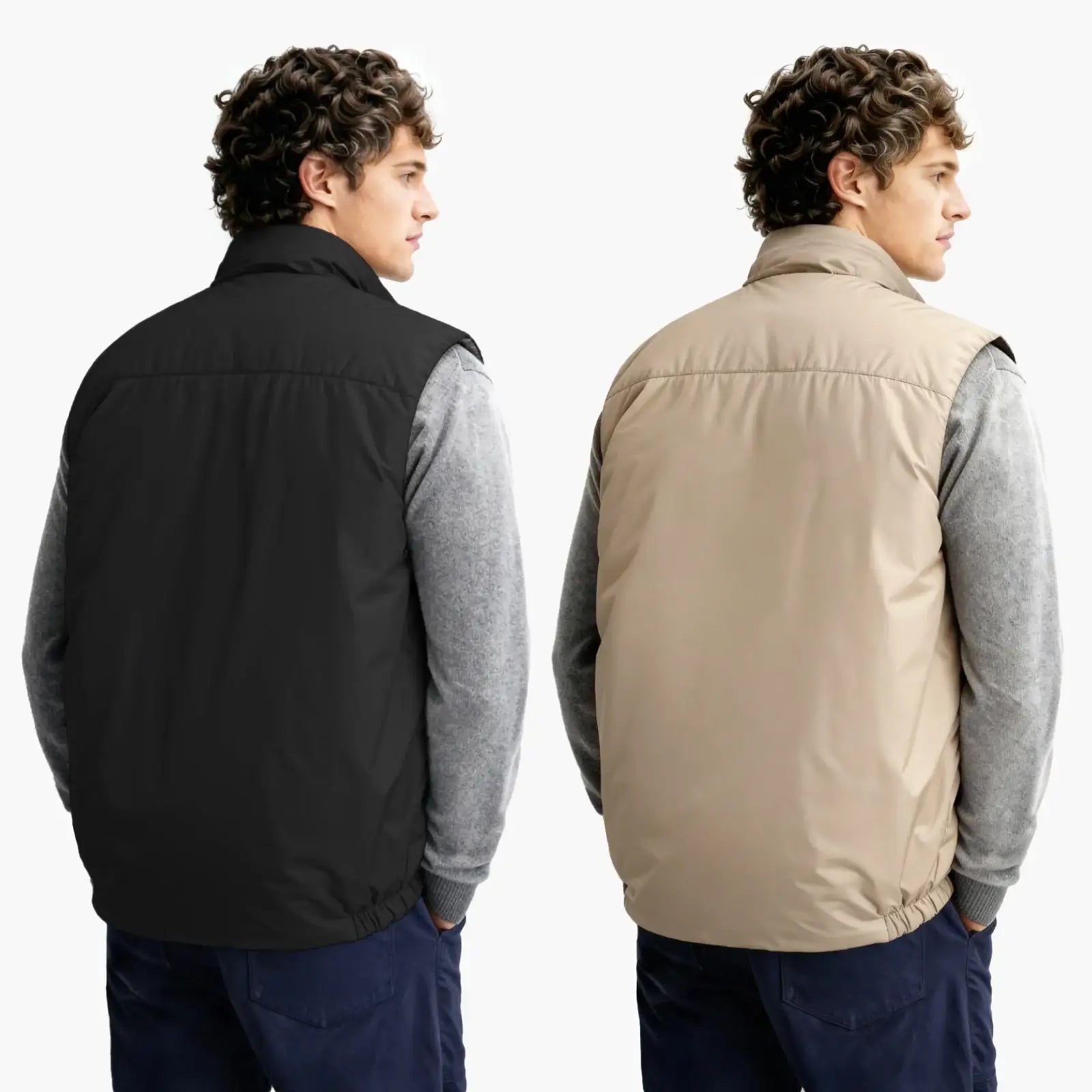 Men's Reversible Vest - Black For Sale – GINGTTO