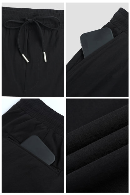 Men's Casual Hoodie Set - Black