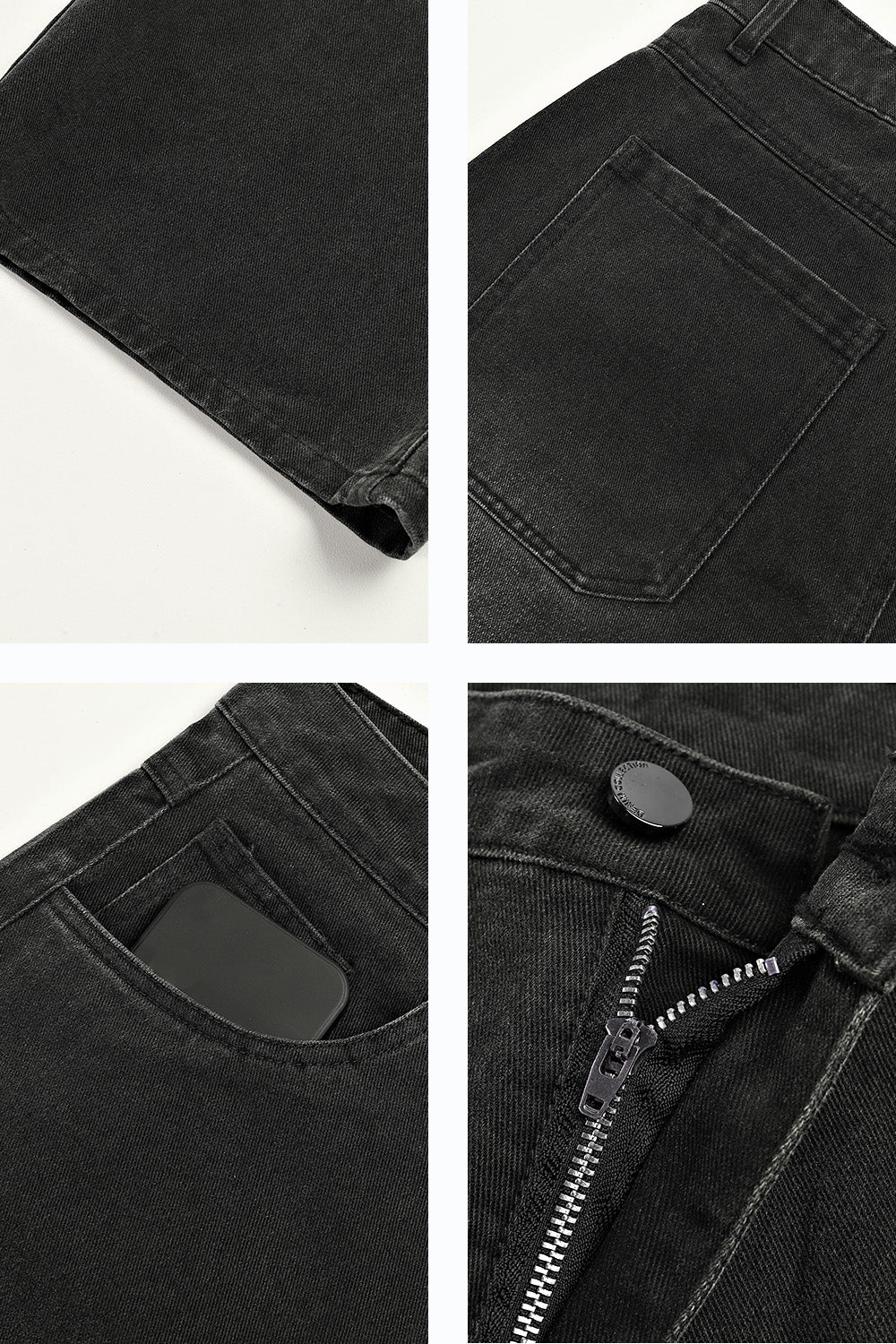 Men's Fashion Loose Jean - Black