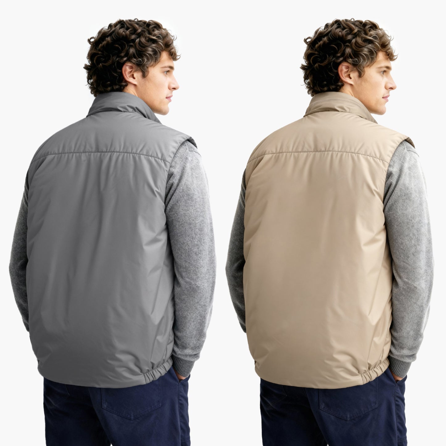 Men's Reversible Vest - Grey