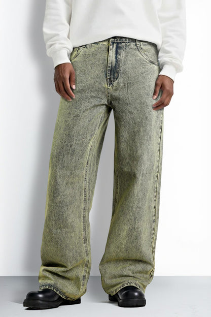 Men's Fashion Loose Jean - Retro Blue