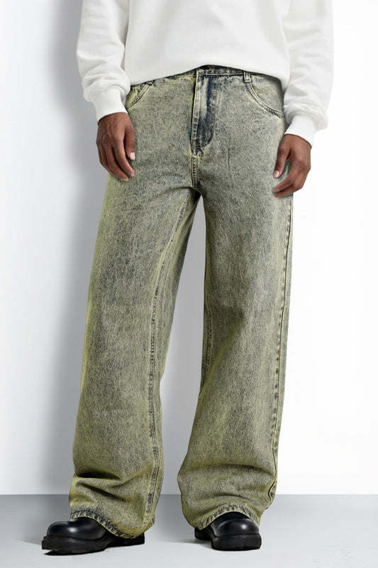 Men's Fashion Loose Jean - Retro Blue