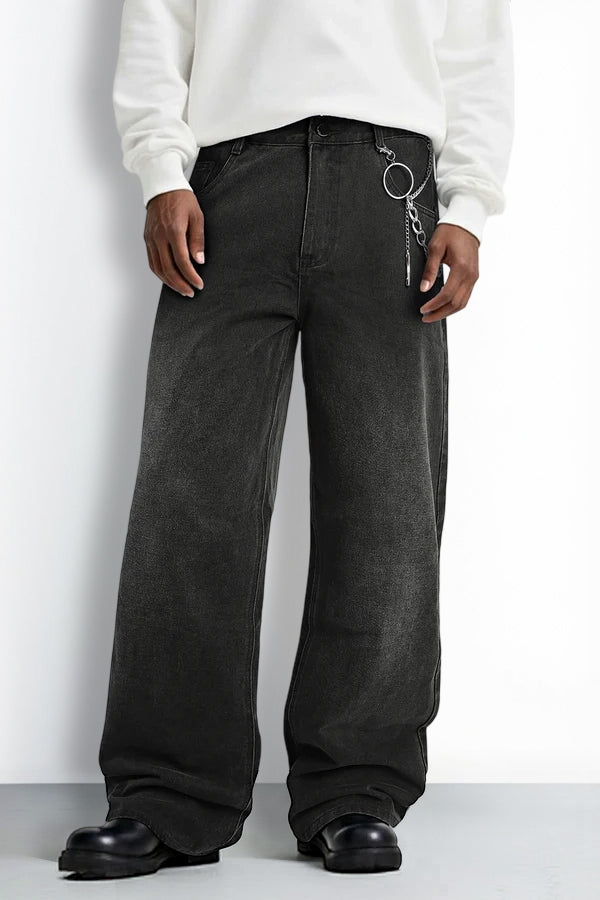 Men's Fashion Loose Jean - Black