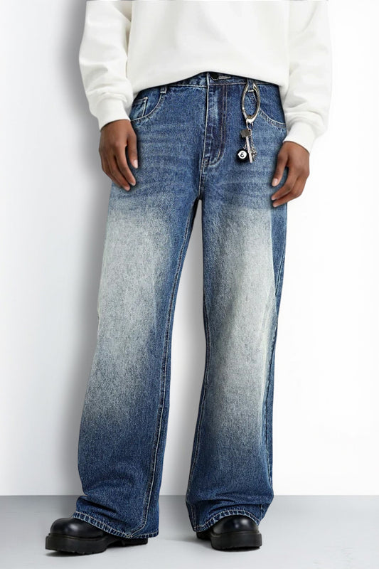 Men's Fashion Loose Jean - Dark Blue