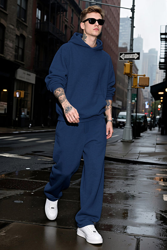 Herren-Pullover-Hoodie in Blau