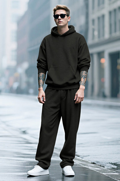 Herren-Pullover-Hoodie in Schwarz