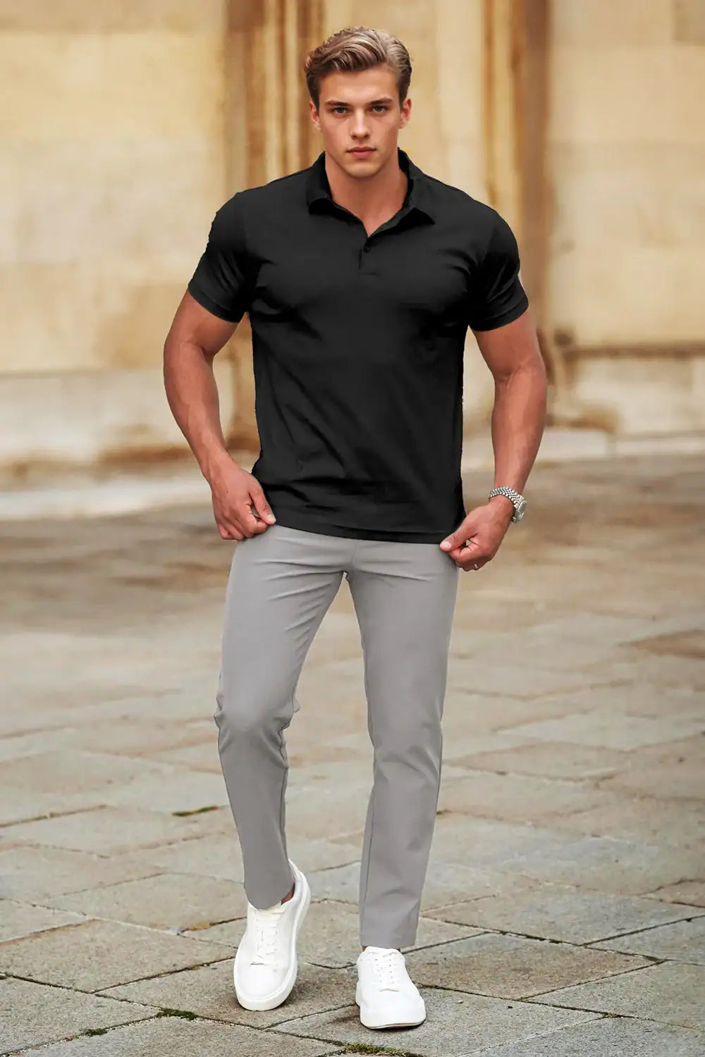 men slim fit dress pants Van Heusen Men's Flex Flat Front Pant Size up one size for a standard fit (these are tight Mens Slim Fit Dress Pant