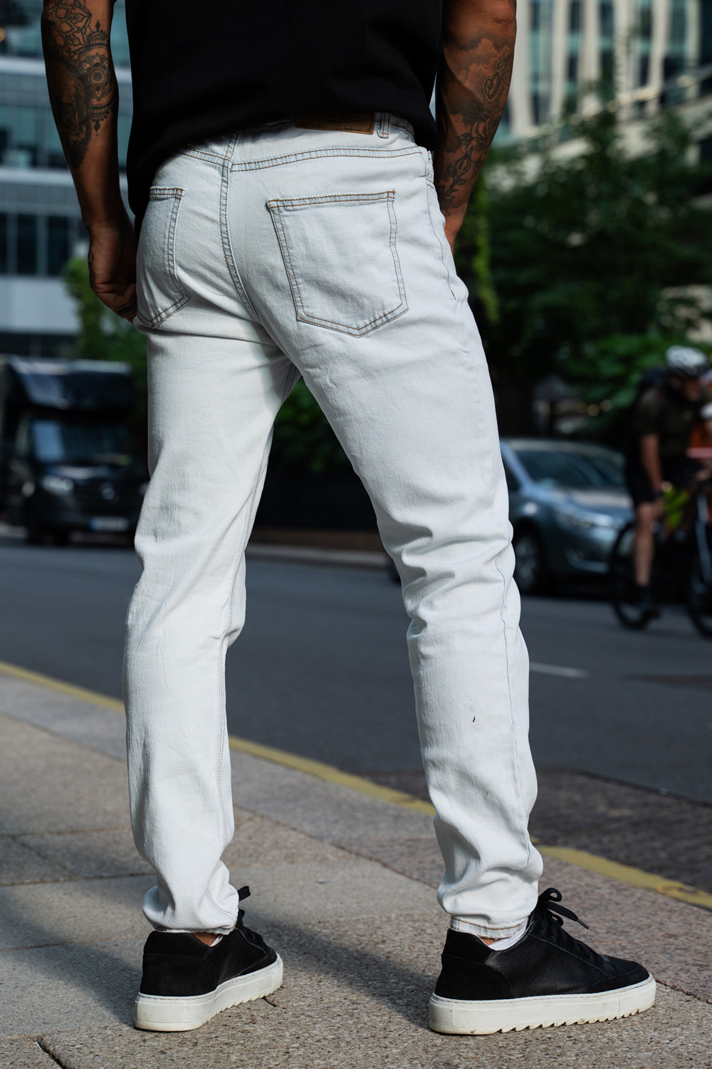 Motorcycle Pants Urban Star Men's Slim Fit Jeans Stretch Denim