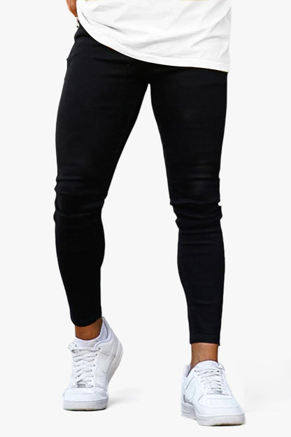 Jean skinny pour hommes - Noir et blanc