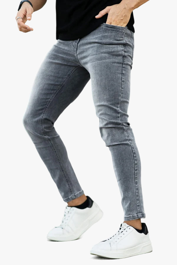 Jeans ajustados relajados Gingtto - Azul claro （Pre-Venta）