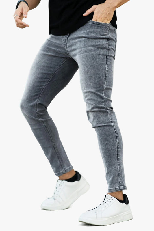 Jean skinny stretch pour homme - Bleu clair