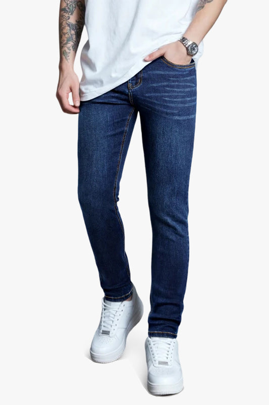 Men's Stretch Casual Skinny Jean - Dark Blue