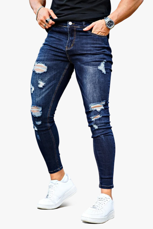 Jean skinny noir élégant pour homme