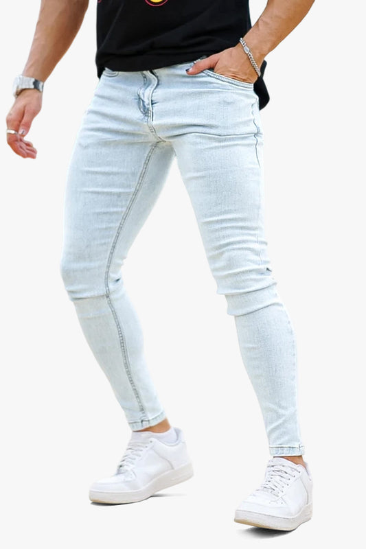 Hellblaue Skinny-Jeans für Herren