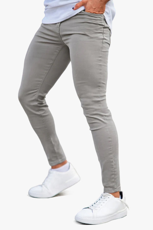 Men's Light Gray Skinny Jean