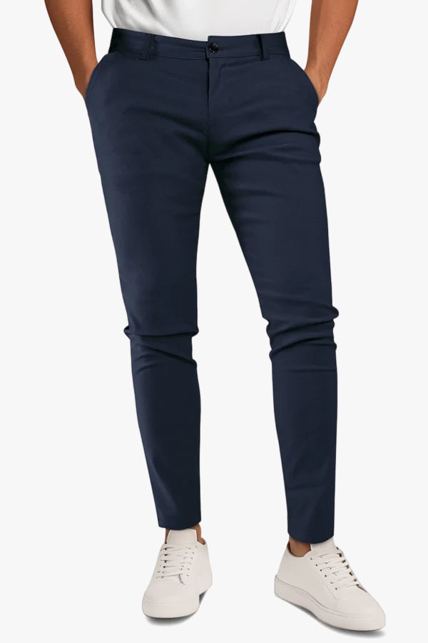 Men's Casual Chino Pant - Dark Blue