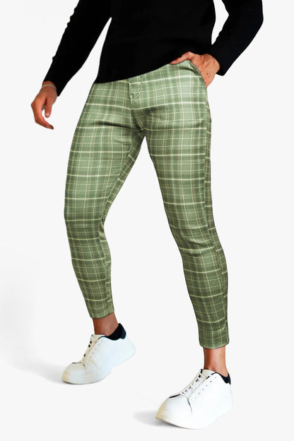 Men's Green Pant - Lattice