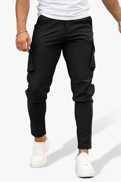 Men Casual Cargo Pant - Black