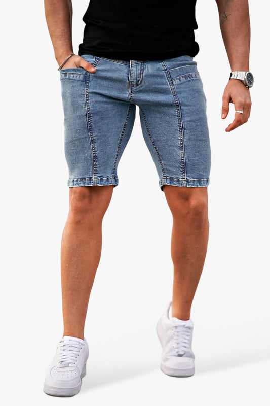 Men's Stretch Denim Short - Blue