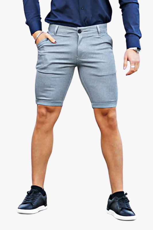 Graue Chino-Shorts für Herren