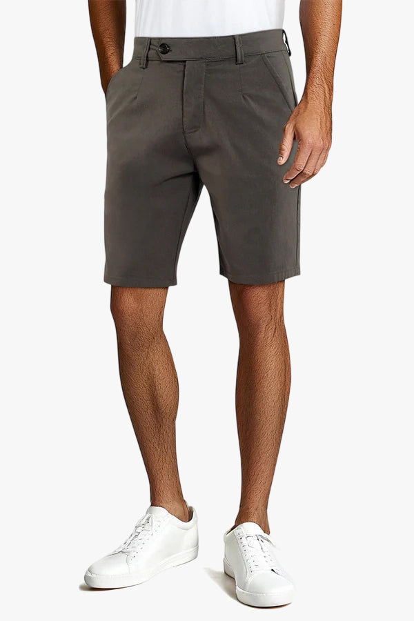 Mens Casual Chino Short - Dark Grey