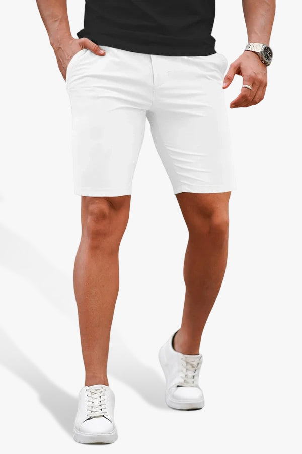 Mens Tailored Chino Short - White