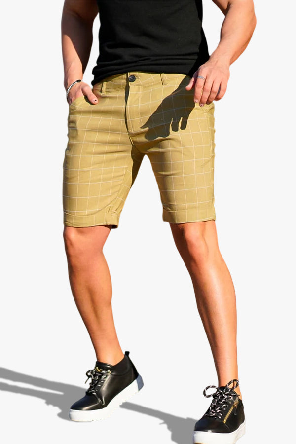 Men's Stretch Chino Short - Yellow