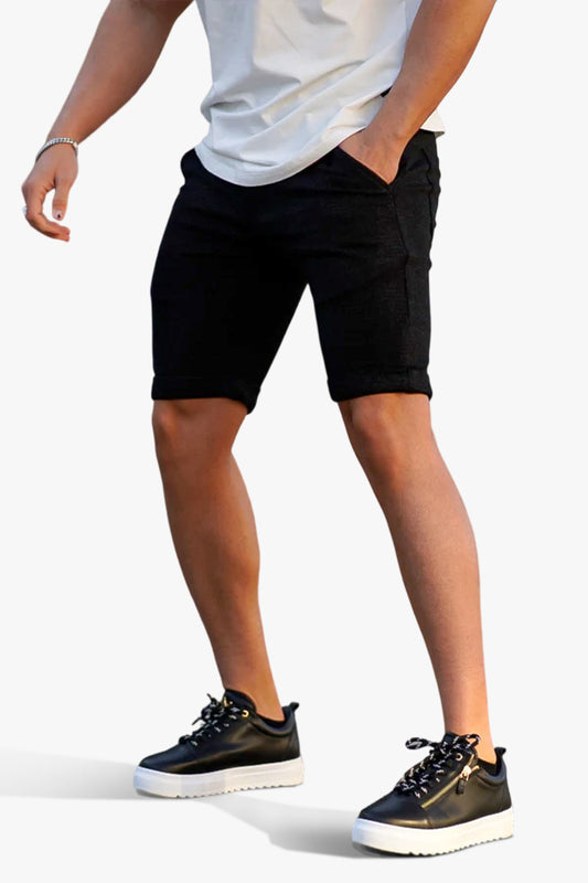 Men's Black Chino Short