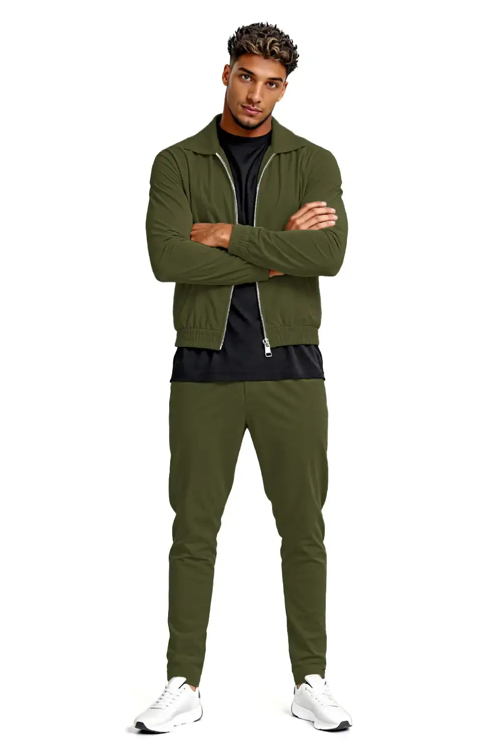 Men's Dark Green Tracksuit | Dark Green Tracksuit For Mens​ – GINGTTO