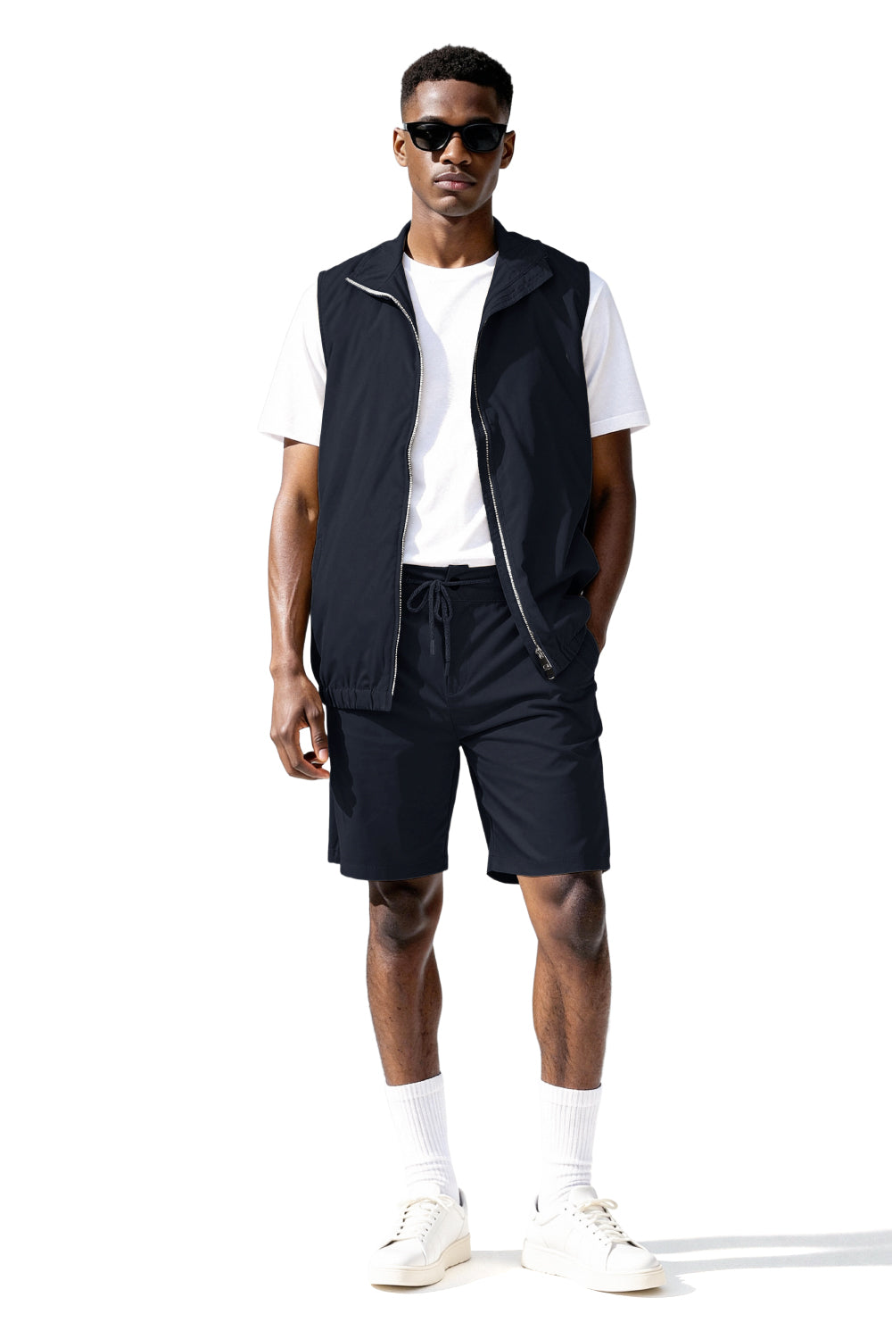 Men's Vest Set - Dark Blue