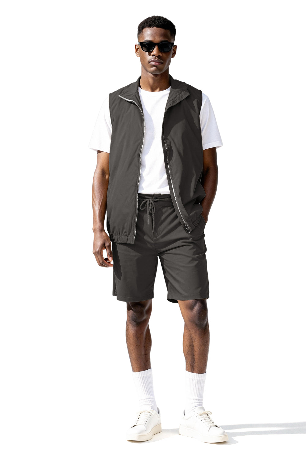 Men's Vest Set - Grey