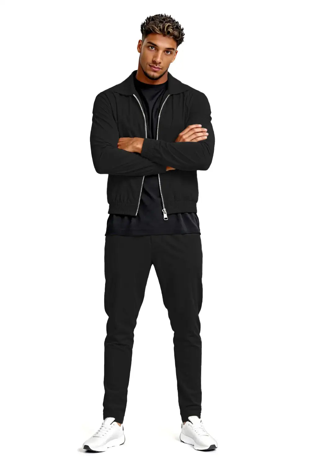 Mens Black Tracksuit | Mens Black Tracksuit Set – GINGTTO