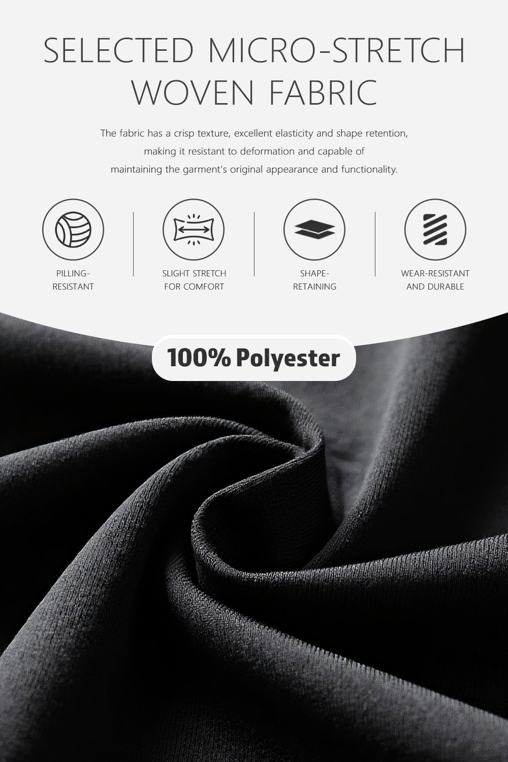 Schwarze Stretchhose