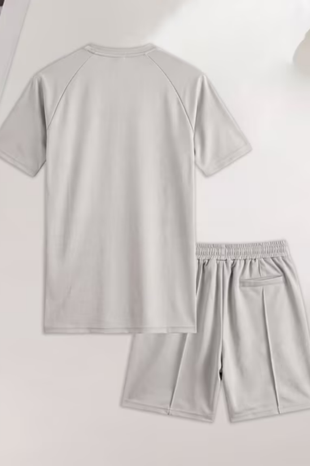 Conjuntos cortos de cuello redondo para hombre - Negro