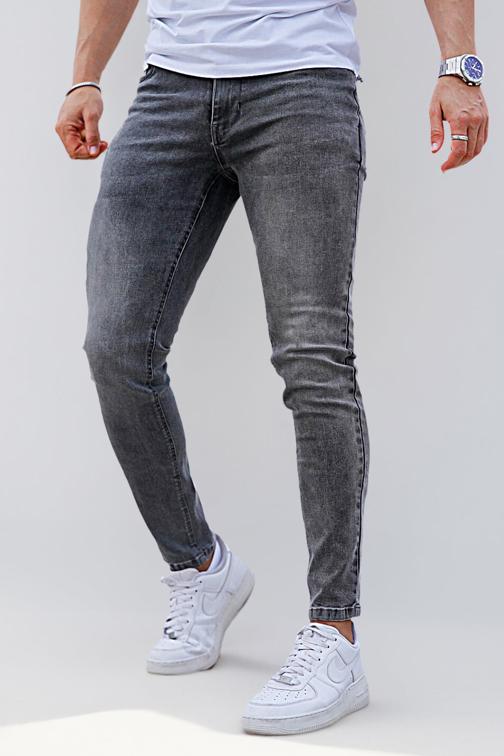 GINGTTO Men s Dark Gray Skinny Jean Dark Gray Skinny Jeans 34