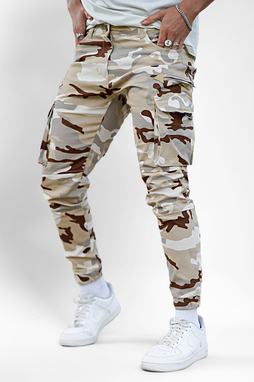Men's Camouflage Cargo Pants - Suit For Hiking