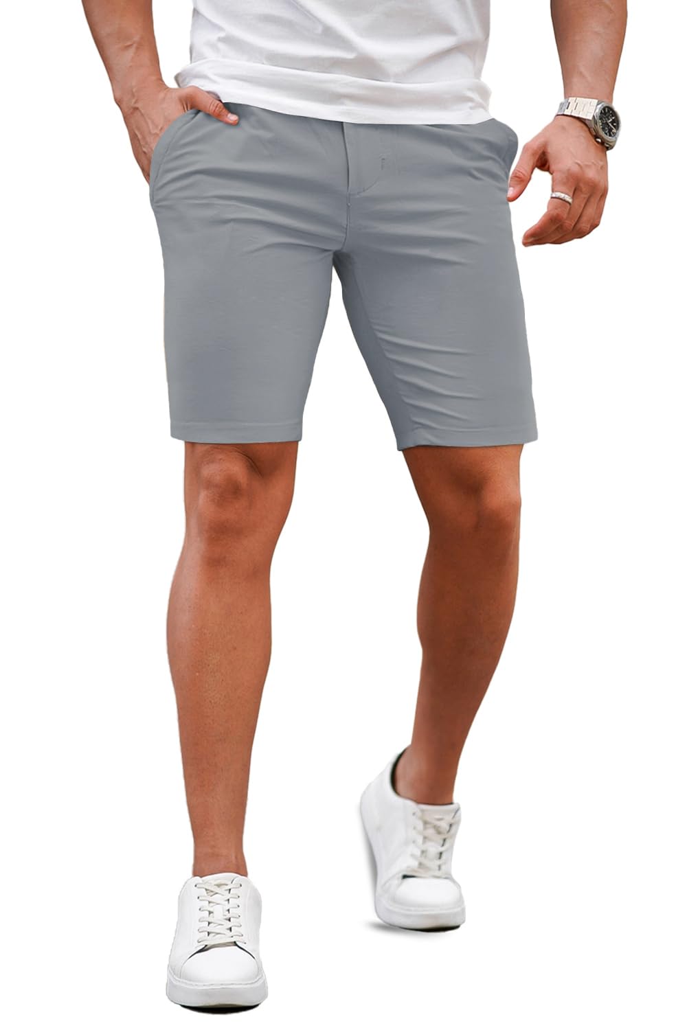 Mens Tailored Chino Short - Grey