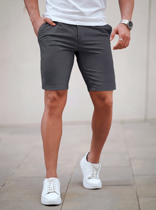 Mens Tailored Chino Short - Grey