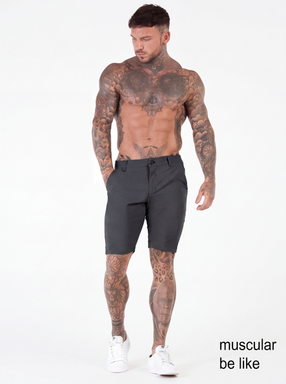 Mens Tailored Chino Short - Grey