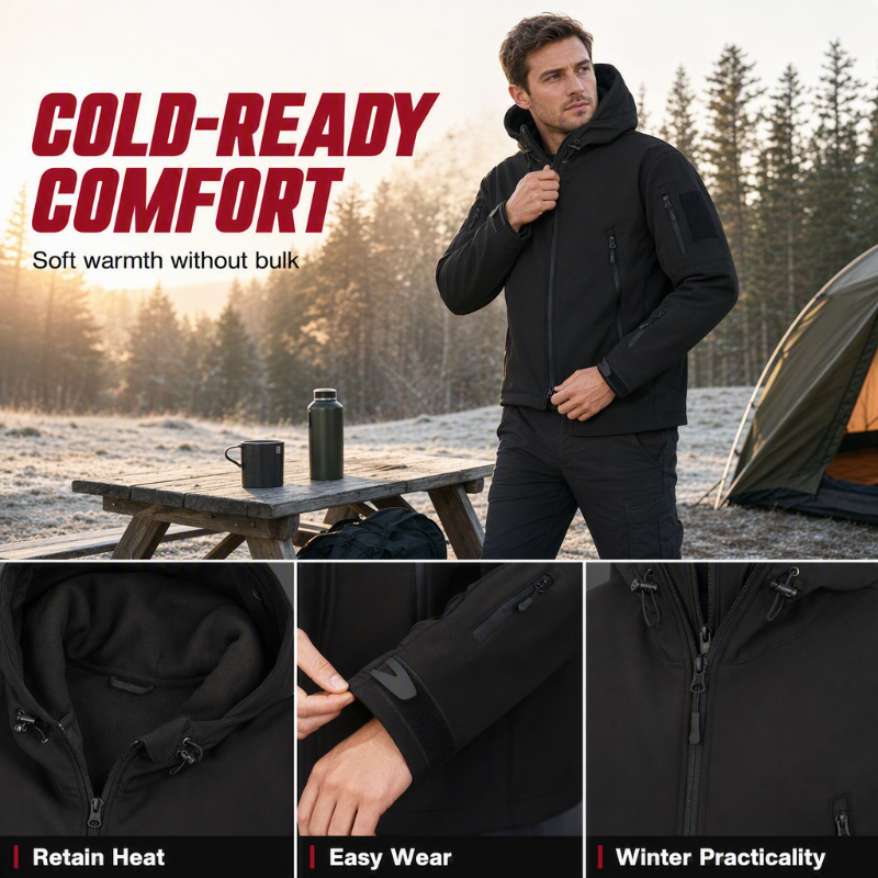 Built for Wind & Rain🌧️Men's Waterproof Insulated Outdoor Jacket