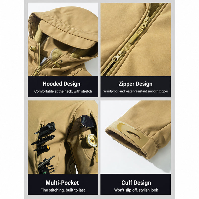 Built for Wind & Rain🌧️Men's Waterproof Insulated Outdoor Jacket