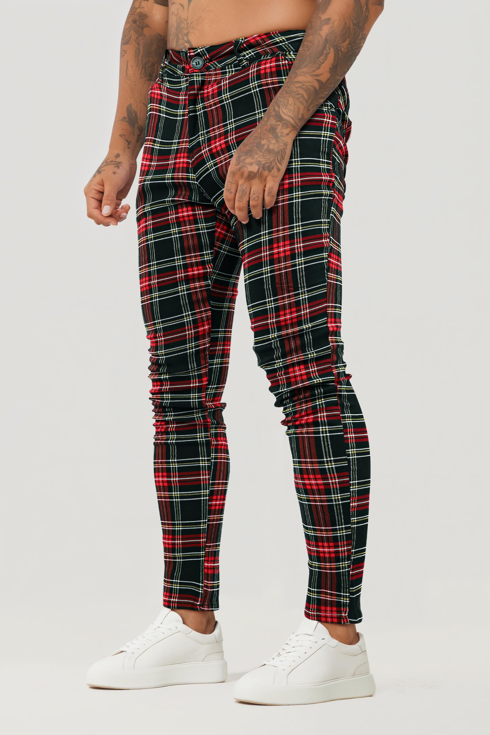 Men's Plaid Pant - Red & Yellow for Sale 32 / Red Men's Plaid Pant - Red & Yellow for Sale 32 / Red