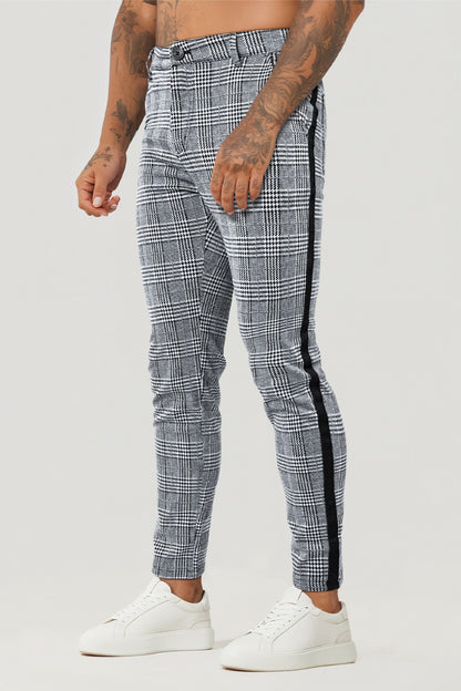Chinos Hombre Cuadros Grises – GINGTTO1