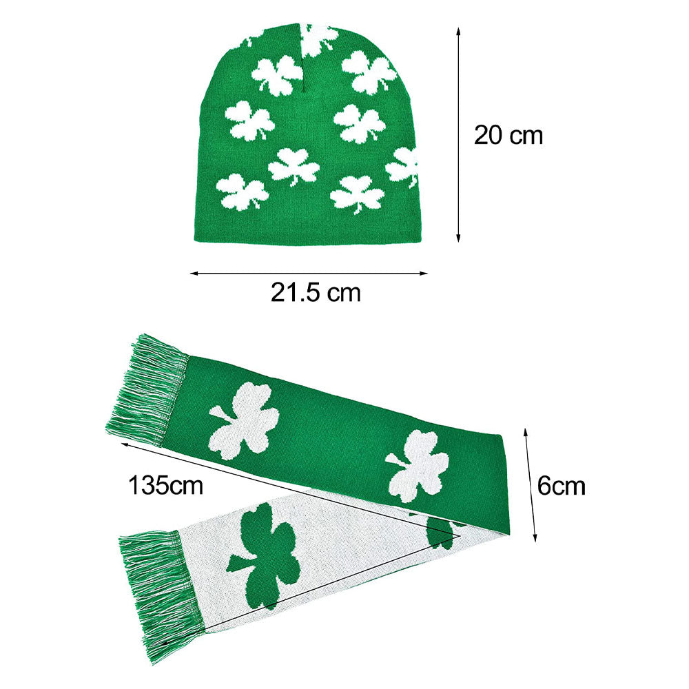 St. Parikh's Day accessories hat and silk scarf