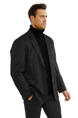 Gingtto Men's Black Jacket: Classic Style Meets Contemporary Comfort