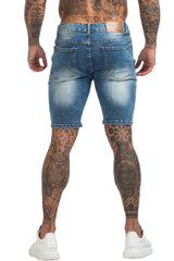 Compre $ 80, envío gratis, jeans cortos rasgados de moda para hombres
