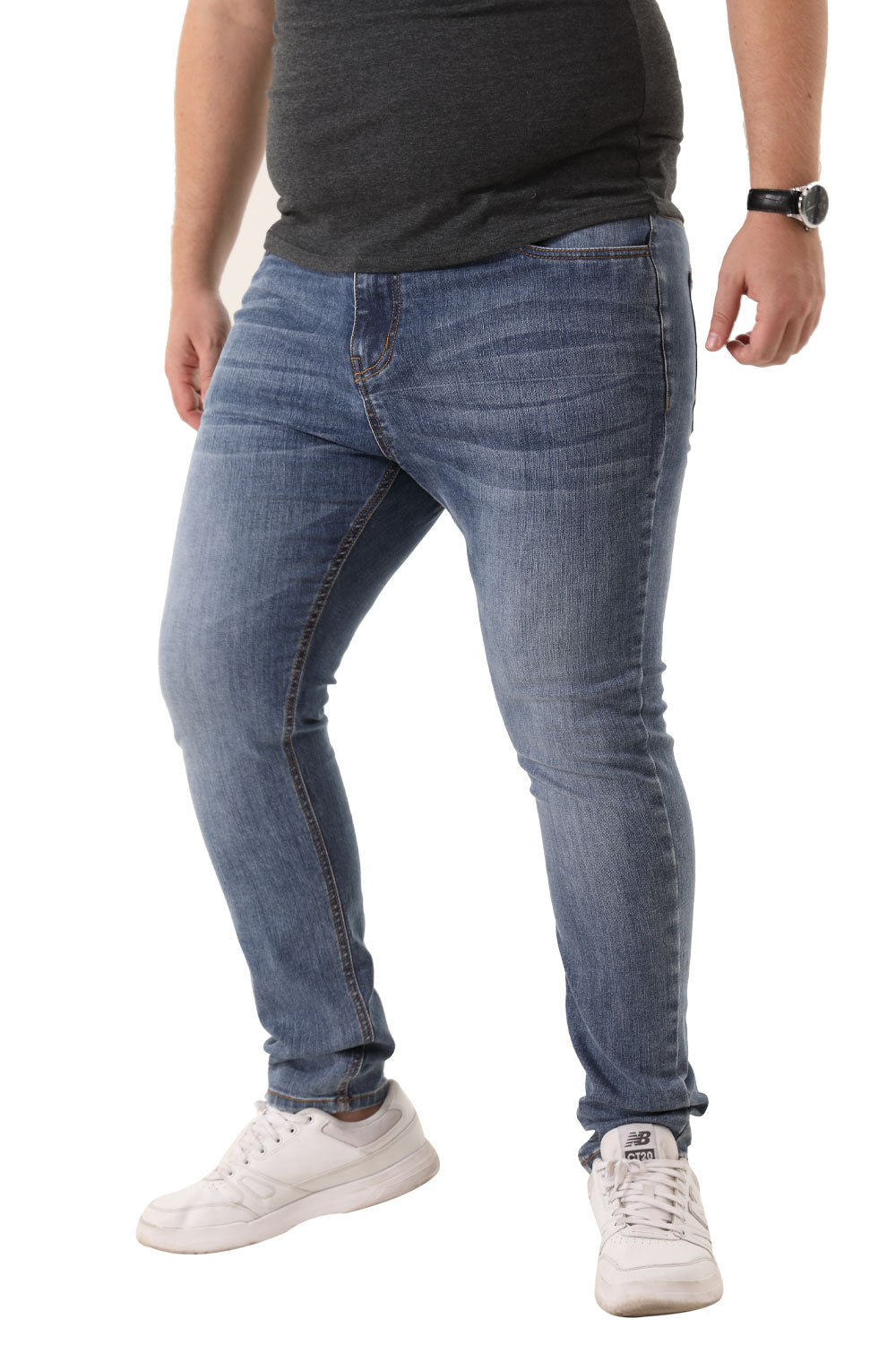 Men's blue stretch jeans(B&T)