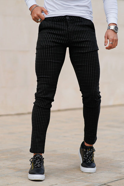 Men's Black Skinny Trouser
