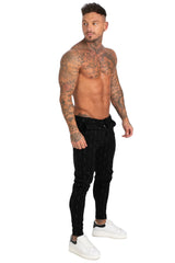 Pantalones chinos ajustados para hombre Pantalones de traje elásticos para hombres Pantalones a cuadros negros